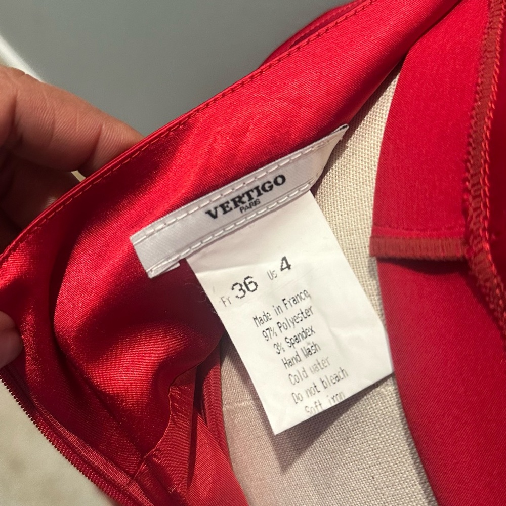 Vertigo Paris Red 2 piece Dress - Picture 6 of 7